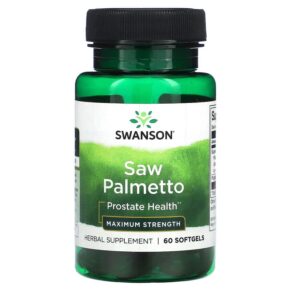 Thực phẩm chức năng Swanson Saw Palmetto Maximum Strength 60 Softgels 087614142210