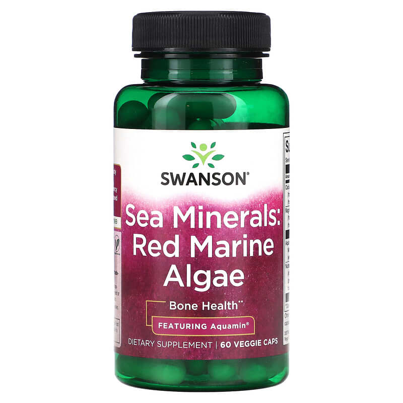 Swanson Sea Minerals: Red Marine Algae 60 Veggie Caps 8 Thực phẩm chức năng Swanson Sea Minerals: Red Marine Algae 60 Veggie Caps 087614026824