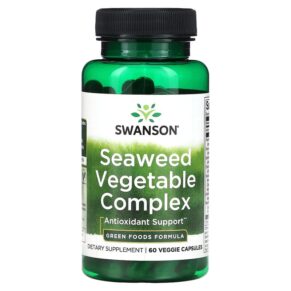 Thực phẩm chức năng Swanson Seaweed Vegetable Complex 60 Veggie Capsules 087614060293