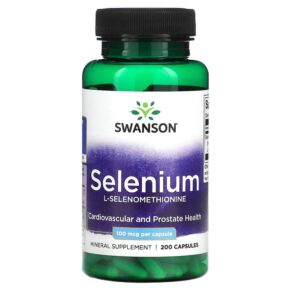 Thực phẩm chức năng Swanson Selenium.L-Selenomethionine 100 mcg 200 Capsules 087614012353