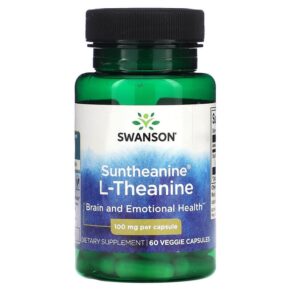 Thực phẩm chức năng Swanson Suntheanine L-Theanine 100 mg 60 Veggie Capsules 087614021102