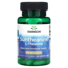 Thực phẩm chức năng Swanson Suntheanine L-Theanine 200 mg 60 Veggie Caps 087614028163