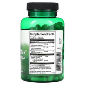 Thực phẩm bổ sung Swanson Super CitriMax Garcinia Cambogia 120 Capsules 087614040516