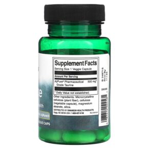 Thực phẩm bổ sung Swanson Taurine 500 mg 60 Veggie Caps 087614024561