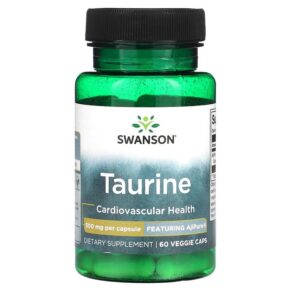 Thực phẩm chức năng Swanson Taurine 500 mg 60 Veggie Caps 087614024561