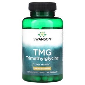 Thực phẩm chức năng Swanson TMG Trimethylglycine 500 mg 90 Capsules 087614024660