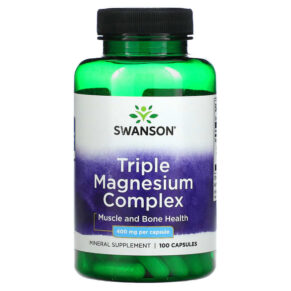 Thực phẩm chức năng Swanson Triple Magnesium Complex 400 mg 100 Capsules 087614018089