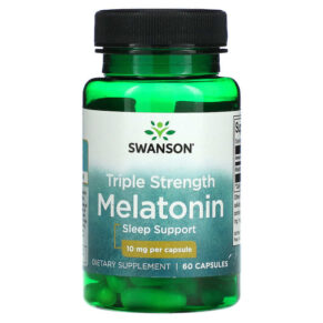 Thực phẩm chức năng Swanson Triple Strength Melatonin 10 mg 60 Capsules 087614023052