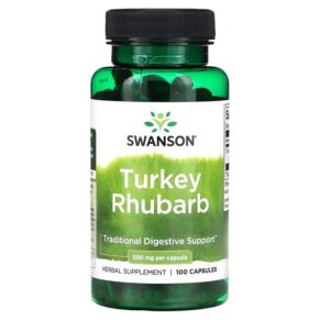 Thực phẩm chức năng Swanson Turkey Rhubarb 500 mg 100 Capsules 087614110400