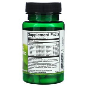 Thực phẩm bổ sung Swanson Ultimate 16 Strain Probiotic With FOS 3.2 Billion CFU 60 Veggie EMBO Caps AP 087614190518