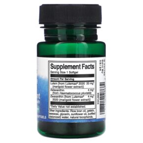 Thực phẩm bổ sung Swanson Ultimate Ocular Antioxidant 30 Softgels 087614028682
