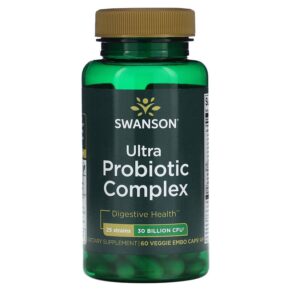 Thực phẩm chức năng Swanson Ultra Probiotic Complex 30 Billion CFU 60 Veggie Embo Caps AP 087614190440