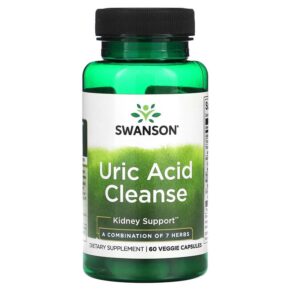 Thực phẩm chức năng Swanson Uric Acid Cleanse 60 Veggie Capsules 087614028491