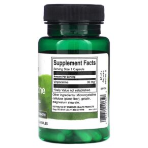Thực phẩm bổ sung Swanson Vinpocetine 30 mg 60 Capsules 087614117348