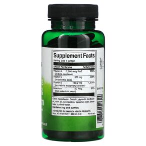 Thực phẩm bổ sung Swanson Vitamin A C E & Selenium 60 Softgels 087614021324
