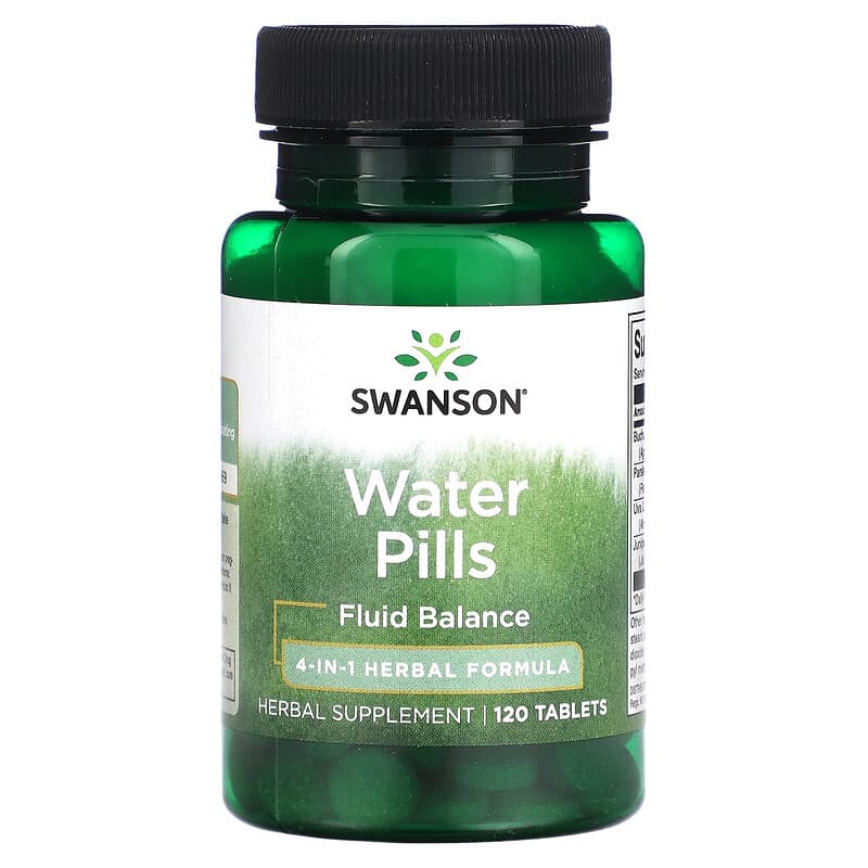 Swanson Water Pills 120 Tablets 8 Thực phẩm chức năng Swanson Water Pills 120 Tablets 087614040134
