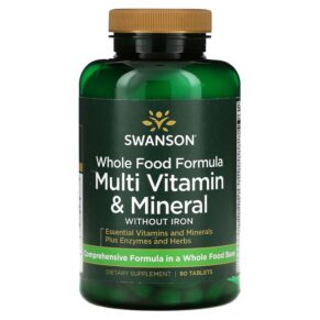 Thực phẩm chức năng Swanson Whole Food Formula Multi Vitamin & Mineral 90 Tablets 087614021522