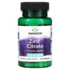 Thực phẩm chức năng Swanson Zinc Citrate 30 mg 60 Capsules 087614112343