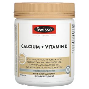 Thực phẩm chức năng Swisse Ultiboost Calcium + Vitamin D 250 Tablets 850000148222