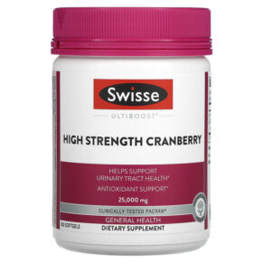 Thực phẩm chức năng Swisse Ultiboost High Strength Cranberry 25.000 mg 100 Softgels 850000148192