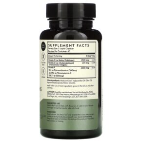 Terra Origin A-D-K Essential Vitamins 60 Liquid Capsules 3 Thực phẩm bổ sung Terra Origin A-D-K Essential Vitamins 60 Liquid Capsules 857668007588