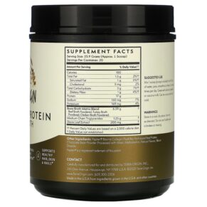 Thực phẩm bổ sung Terra Origin Collagen +Protein Bone Broth Chocolate 18.27 oz (518 g) 857668007113