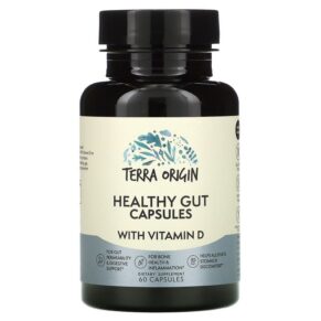Thực phẩm chức năng Terra Origin Healthy Gut Capsules with Vitamin D 60 Capsules 857668007281