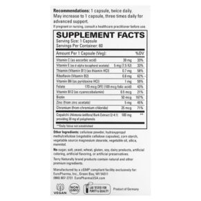 Thực phẩm bổ sung Terry Naturally Sucontral D 60 Capsules 367703127060