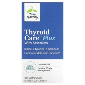 Thực phẩm chức năng Terry Naturally Thyroid Care Plus with Selenium 60 Capsules 367703134167
