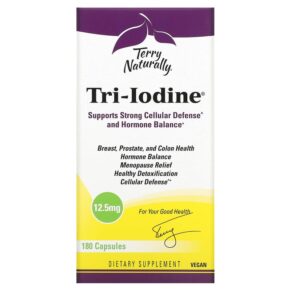 Thực phẩm chức năng Terry Naturally Tri-Iodine 12.5 mg 180 Capsules 367703182908