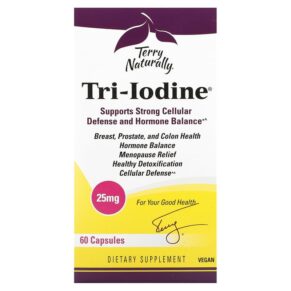 Thực phẩm chức năng Terry Naturally Tri-Iodine 25 mg 60 Capsules 367703190064