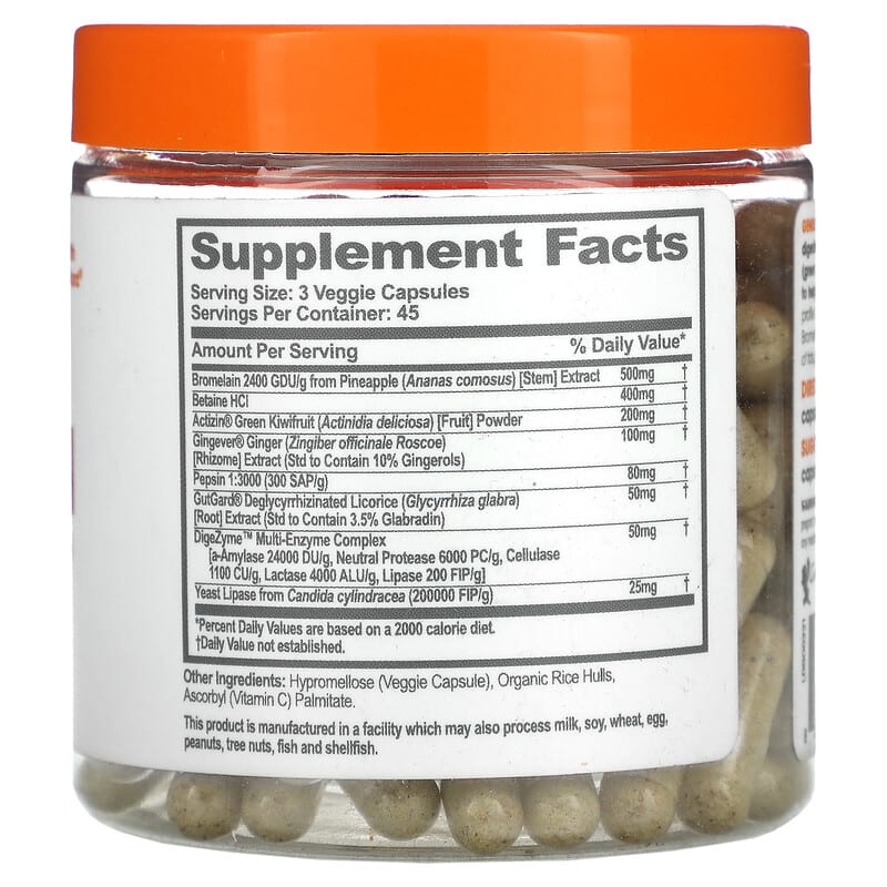 The Genius Brand Digestion Optimizer 135 Veggie Capsules 2 Thực phẩm bổ sung The Genius Brand Digestion Optimizer 135 Veggie Capsules 850098008248