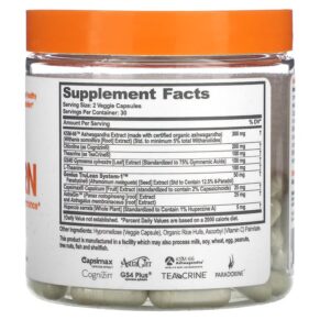 Thực phẩm bổ sung The Genius Brand Genius Burn Caffeine-Free 60 Veggie Capsules 860268000262