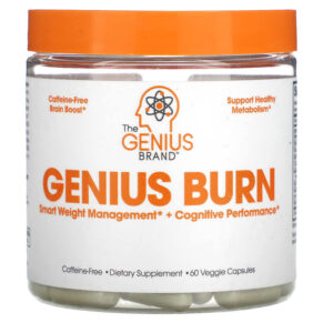 Thực phẩm chức năng The Genius Brand Genius Burn Caffeine-Free 60 Veggie Capsules 860268000262