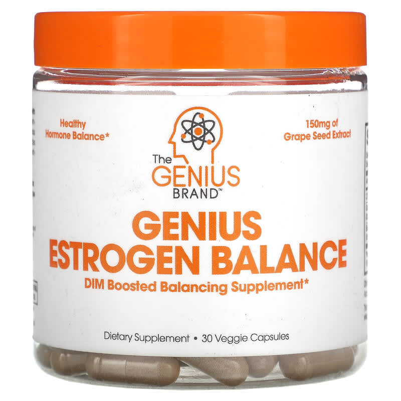 The Genius Brand Genius Estrogen Balance 30 Veggie Capsules 8 Thực phẩm chức năng The Genius Brand Genius Estrogen Balance 30 Veggie Capsules 850098008064