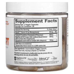 Thực phẩm bổ sung The Genius Brand Genius Heart 60 Veggie Capsules 850098008033