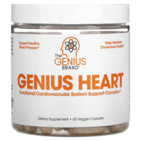 Thực phẩm chức năng The Genius Brand Genius Heart 60 Veggie Capsules 850098008033