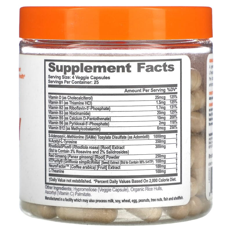 The Genius Brand Genius Joy 100 Veggie Capsules 2 Thực phẩm bổ sung The Genius Brand Genius Joy 100 Veggie Capsules 868054000380