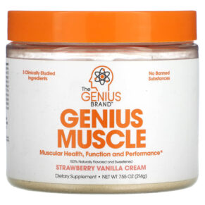 Thực phẩm chức năng The Genius Brand Genius Muscle Strawberry Vanilla Cream 7.55 oz (214 g) 850098008187