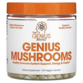 Thực phẩm chức năng The Genius Brand Genius Mushrooms 90 Veggie Capsules 850098008088