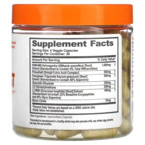 Thực phẩm bổ sung The Genius Brand Genius Test Advanced Testosterone Optimizing Complex 120 Veggie Capsules 868054000335