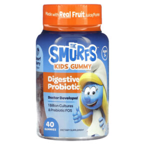Thực phẩm chức năng The Smurfs Kids Gummy Digestive Probiotic Ages 3+ Smurf Berry 40 Gummies 850019556971