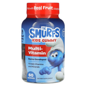 Thực phẩm chức năng The Smurfs Kids Gummy Multi-Vitamin Ages 3+ Smurf Berry 60 Gummies 850019556940