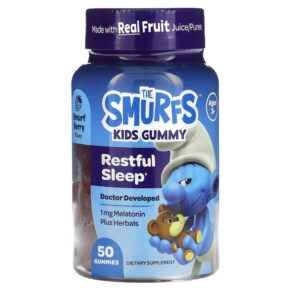 Thực phẩm chức năng The Smurfs Kids Gummy Restful Sleep Ages 3+ Berry 50 Gummies 850019556988