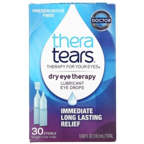 Thực phẩm chức năng TheraTears Dry Eye Therapy Lubricant Eye Drops 30 Sterile Single-Use Vials 358790000305