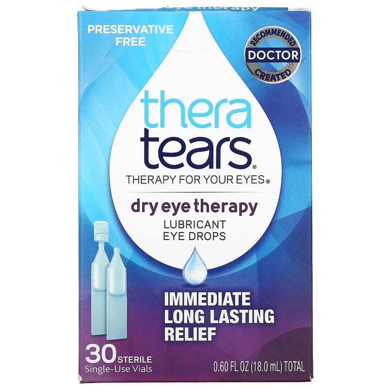 TheraTears Dry Eye Therapy Lubricant Eye Drops 30 Sterile Single-Use Vials 8 Thực phẩm chức năng TheraTears Dry Eye Therapy Lubricant Eye Drops 30 Sterile Single-Use Vials 358790000305