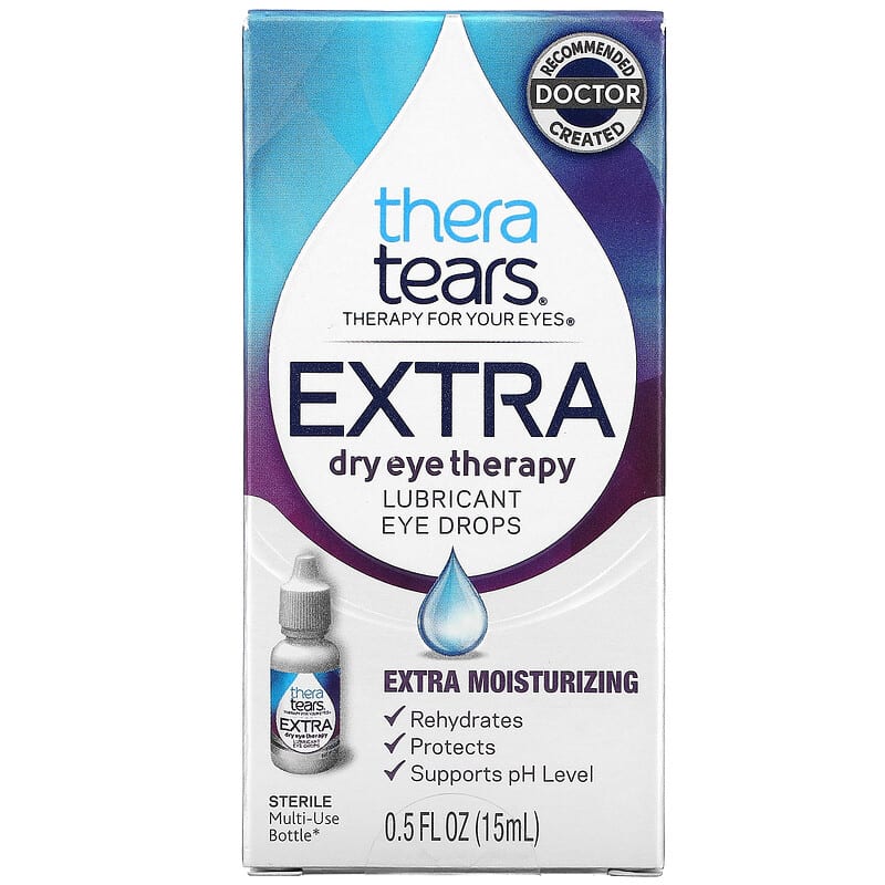 TheraTears Extra Dry Eye Therapy Lubricant Eye Drops 0.5 fl oz (15 ml) 8 Thực phẩm chức năng TheraTears Extra Dry Eye Therapy Lubricant Eye Drops 0.5 fl oz (15 ml) 358790007151
