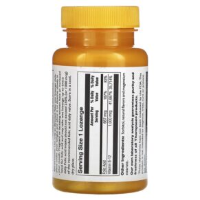 Thompson B12 Lozenge Natural Cherry 1.000 mcg 30 Lozenges 3 Thực phẩm bổ sung Thompson B12 Lozenge Natural Cherry 1.000 mcg 30 Lozenges 031315191428