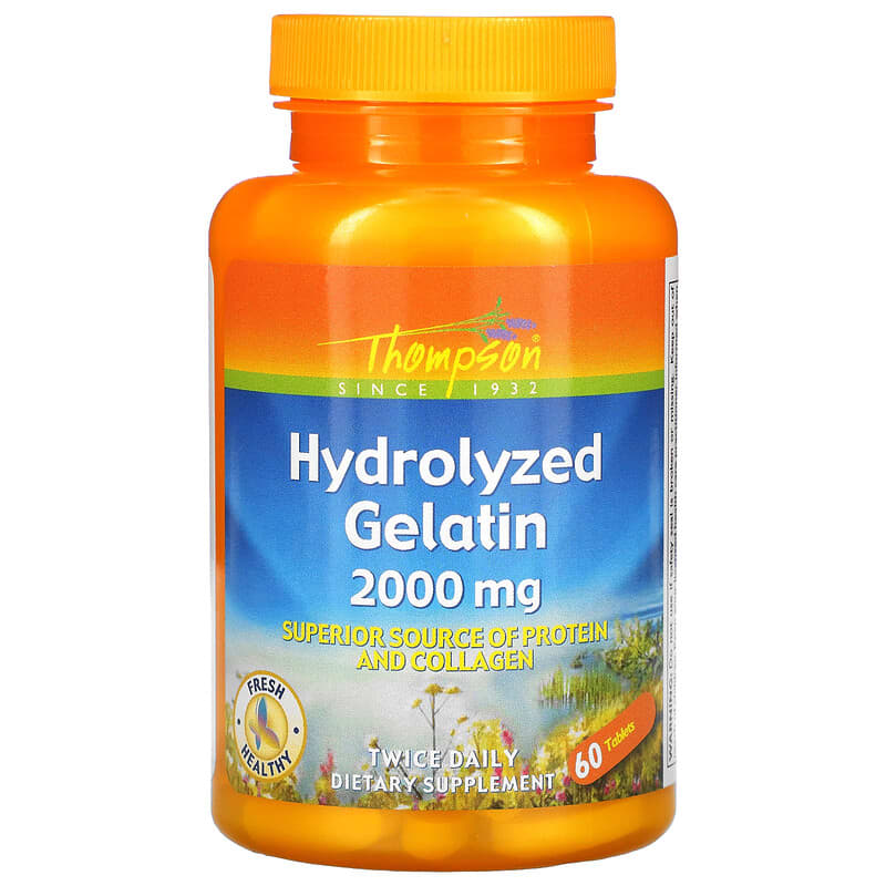 Thompson Hydrolyzed Gelatin 1.000 mg 60 Tablets 8 Thực phẩm chức năng Thompson Hydrolyzed Gelatin 1.000 mg 60 Tablets 031315196416