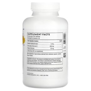 Thực phẩm bổ sung Thorne B.P.P. (Betaine/Pepsin/Pancreatin) Digestive Enzymes 180 Capsules 693749410027